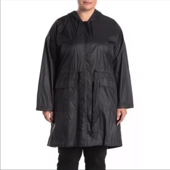 Eileen Fisher Hooded Recycled Nylon Jacket 1X Plus - Picture 3 of 12